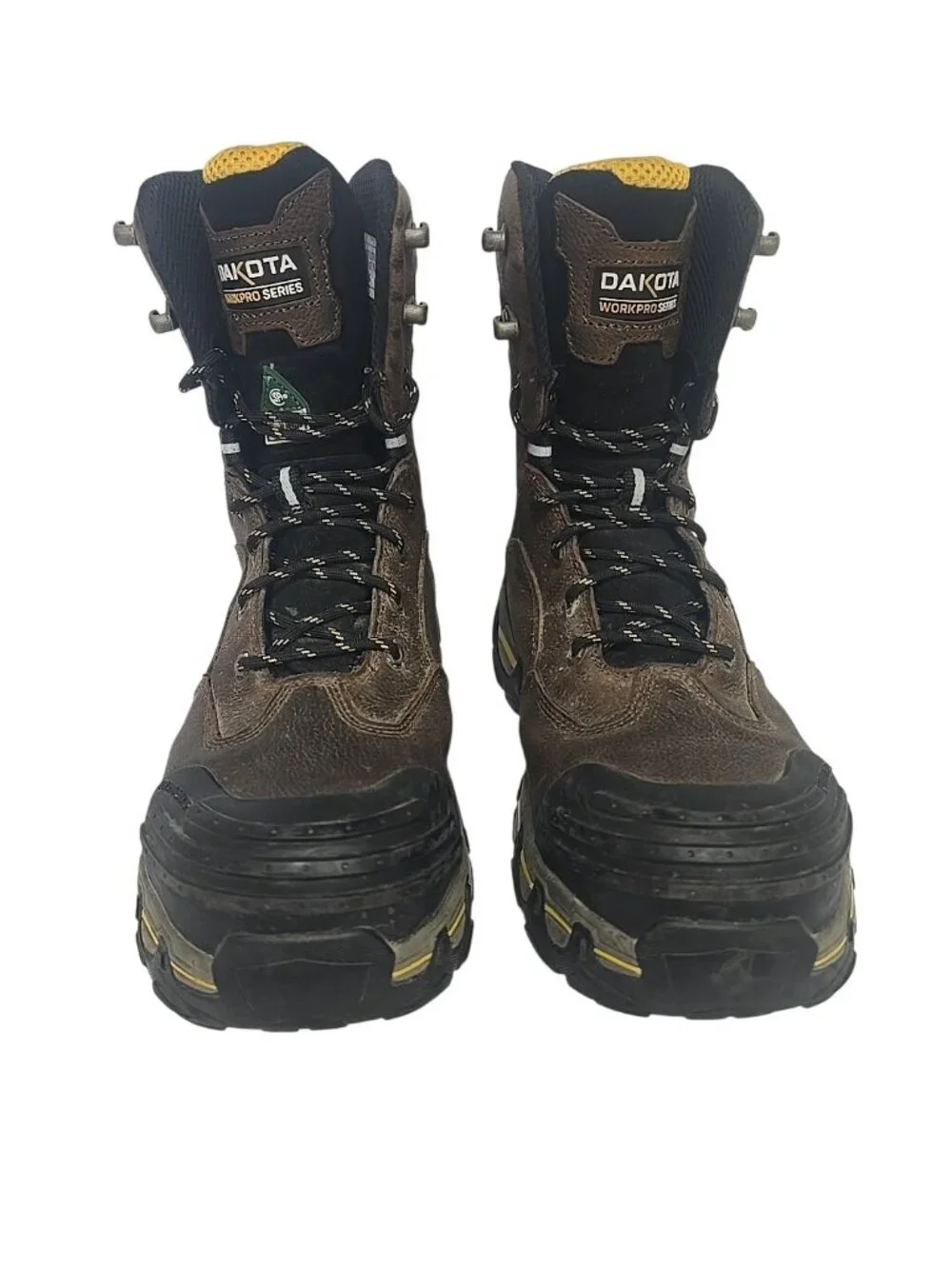 Dakota Men's 8'' 8550 Comp Toe Comp Plate Work Boots Brown Size 10.5M